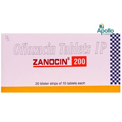 Zanocin 200 Tablet | Uses, Side Effects, Price | Apollo Pharmacy