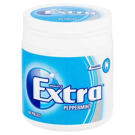 Extra Peppermint Chewing Gum Sugar Free Bottle 60 Pieces | Chewing Gum & Mints | Iceland Foods