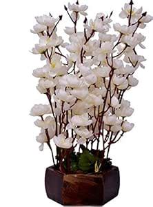 Buy Samriddhi White Peach Blossom Artificial Flower Superb Exotic in ...