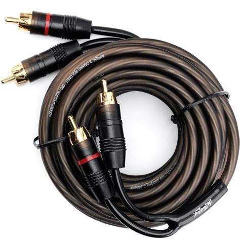 Install Link RCA Audio Cable for Subwoofer or Stereo Cable, 2-Channel ...