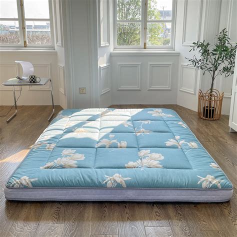 Queen Size Futon Mattress, Extra Thick Japanese Floor Bed, Quilted ...