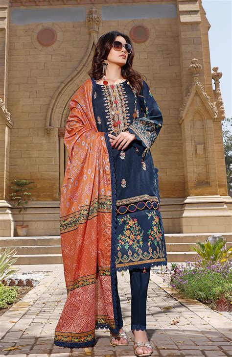 Rung Digital Embroidered Lawn Collection 2022 – RDEL-22-05 – YourLibaas