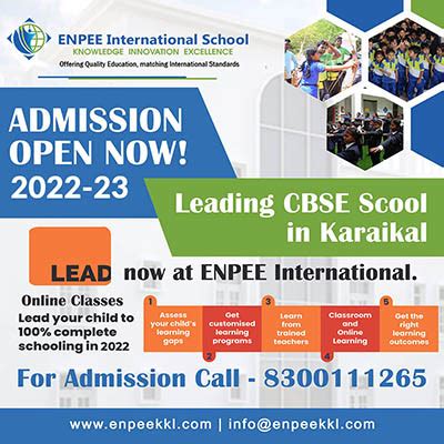 ENPEE International School | CBSE School in Karaikal | International ...