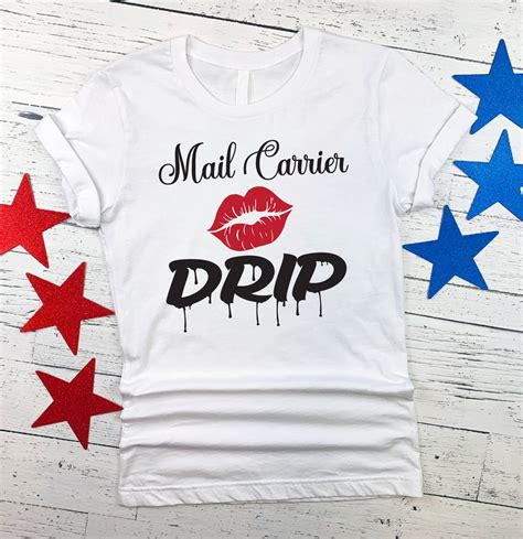 Buy USPS Mail Carrier Drip SVG With Red Lips USPS Drip Svg Online in ...