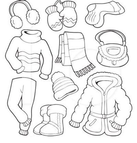 Clothes Coloring Worksheet 的图像结果