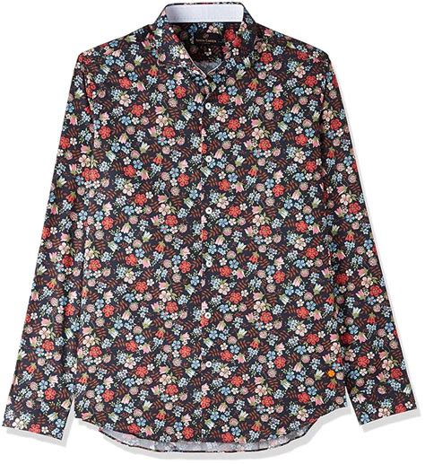 Simon Carter Men's Floral Slim Fit Casual Shirt (SCSF517F00093 ...