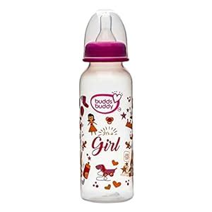 Buy Buddsbuddy Zoe BPA Free Regular Neck Baby Feeding Bottle (Pink, 250 ...