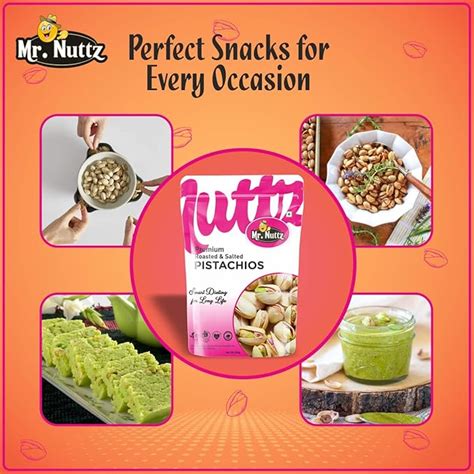 Mr. Nuttz Roasted & Salted Pistachios Pouch – Yum Yum