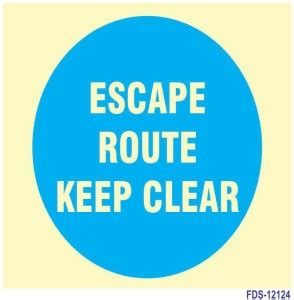 SignageShop Escape root, keep clear Emergency Sign Price in India - Buy ...