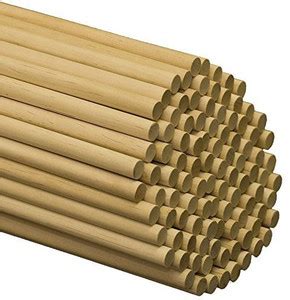 Woodpeckers Wooden Dowel Rods ? 1/2? X 12? Unfinished Hardwood Sticks ...