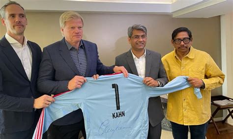 German football legend Oliver Kahn visits India