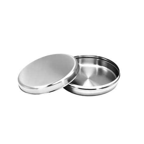 Stainless Steel Round Multipurpose Kitchen Storage Dabba — Onestop-Your ...