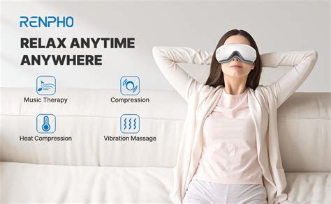 RENPHO Eyeris 1 - RENPHO Eye Massager with Heat, Bluetooth Music ...