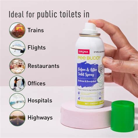Buy Peebuddy Before & After Toilet Seat Sanitizer Spray (Vanilla ...