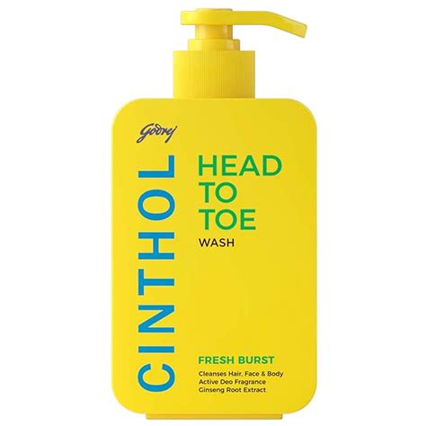 Buy Cinthol Head to Toe - 3-in-1 Wash (Shampoo, Face Wash & Body Wash ...