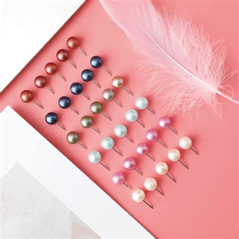 Luter 100pcs Multi-Color Push Pins Map Tacks Plastic India | Ubuy