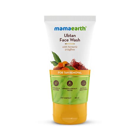 Mamaearth Ubtan Natural Face Wash For all Skin Type with Turmeric ...