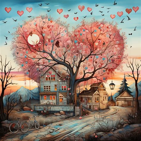 Valentine Country Calendar Art Free Stock Photo - Public Domain Pictures