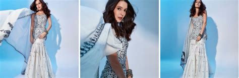 Ivory Mirror & Resham Lehenga Set – Punit Balana