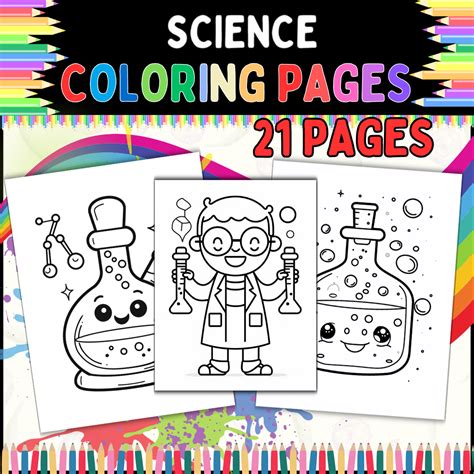 Science Coloring Page For Kids