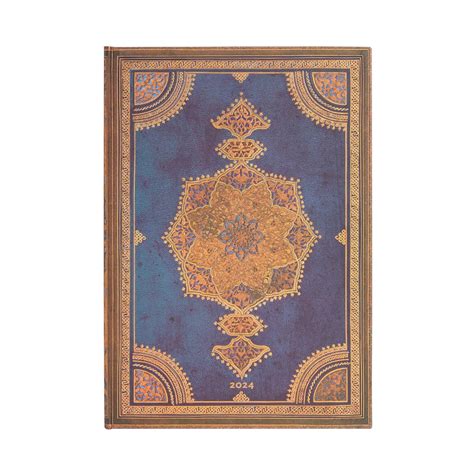 Paperblanks | 2024 Safavid Indigo | Safavid Binding Art | 12-Month ...