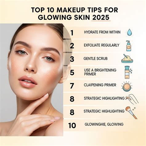 10 Essential Makeup Tips for Glowing Skin in 2025 - Graphic Eagle