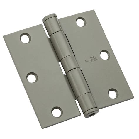 National Hardware 3-1/2-in H Gray Mortise Interior/Exterior Door Hinge ...