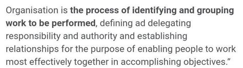 what is organisation - Brainly.in