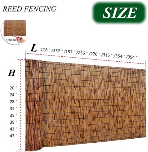 Natural Bamboo Fencing Reed Fence Roll for India | Ubuy