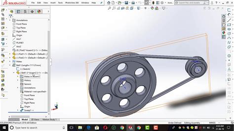 SolidWorks Belt Feature 的图像结果