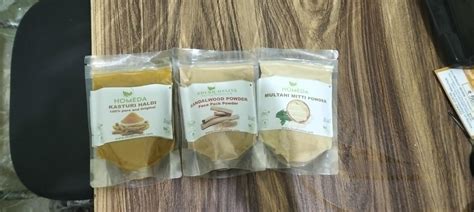 Homeda Pure Sandalwood, Multani Mitti, Kasturi Haldi Powder (100g each ...