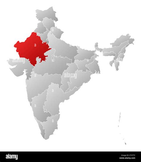 Rajasthan map vector hi-res stock photography and images - Alamy