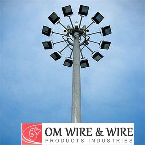 High Mast Lighting Pole Manufacturer Exporter Supplier from Kolkata India
