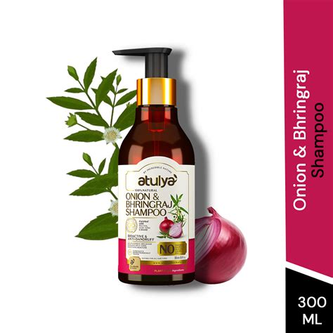 Atulya Onion & Bhringraj Shampoo | Deep Cleanse, Scalp Nourishment | 3