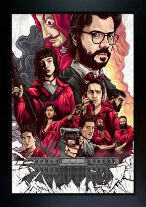 Money Heist Poster | Money Heist Photo Frame | Money Heist Frame ...