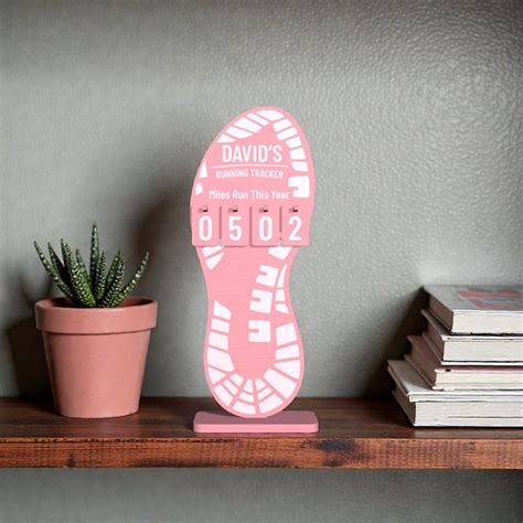 Buy Personalized Running Miles Tracker Sign, Running Log, Miles Run ...