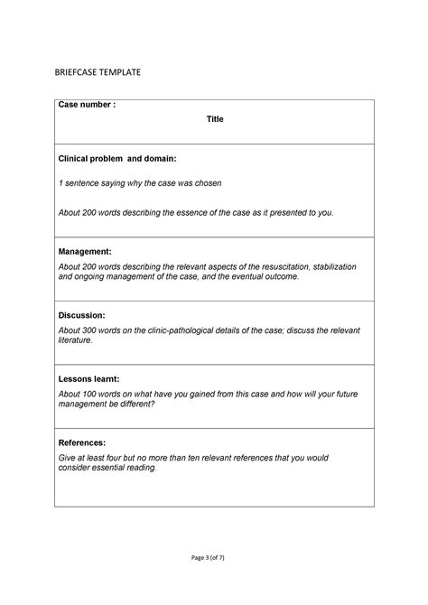 40 Case Brief Examples & Templates ᐅ TemplateLab