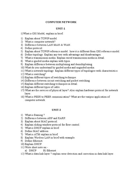 Image result for Computer Network Theory Question