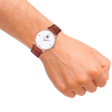 Lorenz Minimalist Copper Dial Watch with Brown Leather Strap – Lorenz ...