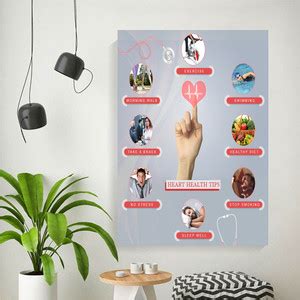 Emo 116.1288 cm Heart Care Best Line For People awareness Wall Poster ...