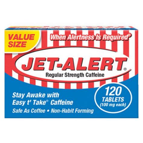 Buy Jet-Alert Jet-Alert Caffeine Regular Strength 100 Mg 120 Count ...