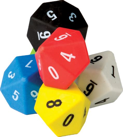10 Sided Dice 6-Pack - TCR20805 | Teacher Created Resources