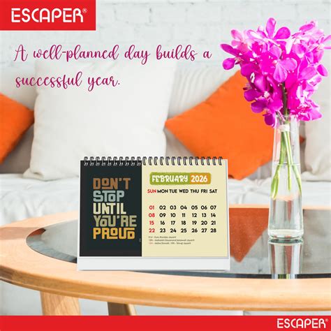 Dream Plan Do Motivational Desk Calendar 2026 – A5 Table Calendar 2026 ...