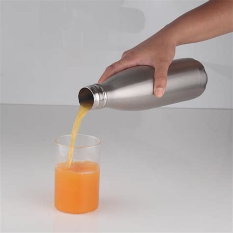 Buy BOROSIL Stainless Steel Trans Bolt Flask Water Bottle - 750 ml from ...