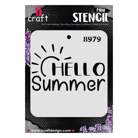 iCraft Mini Stencils - 4 x 4" - 8979| Art Lounge