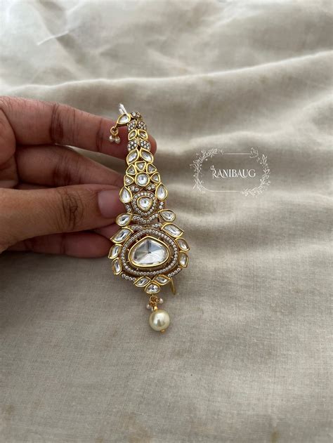Shiv Gold Mossainite Kalgi For Men By Ranibaug | Indian Wedding Groom