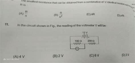 in the given figure,,the Reading of voltmeter is?? - Brainly.in