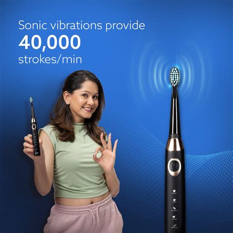 AGARO COSMIC PLUS MAX Sonic Electric tooth brush for adults with 5 ...