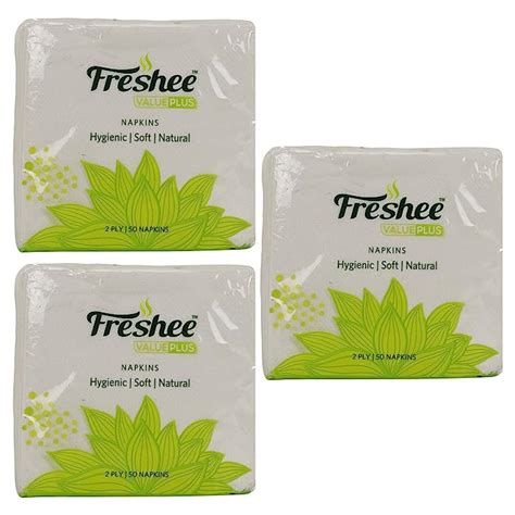 Freshee 50 Sheets 2 Ply Pack Of 3 Tissue Paper, Hygience And Fresh ...