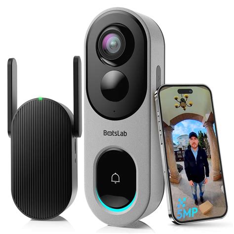 BBotslab Video Doorbell R810 | 180° Wide-Angle View & 5MP Resolution ...